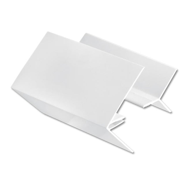 5m White UPVC 2 Part External Corner Trim for Shiplap Cladding