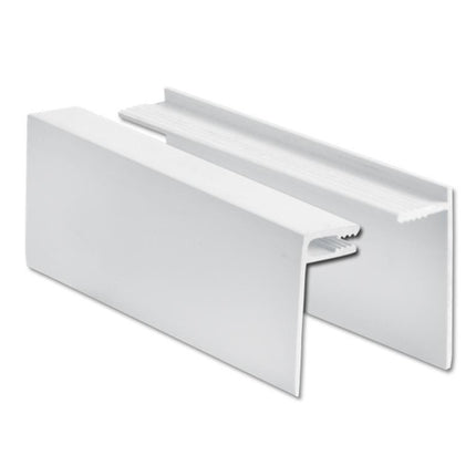 5m White UPVC 2 Part Edge Trim for Shiplap Cladding