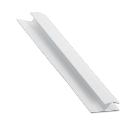 5m White UPVC Shiplap Cladding H Joint