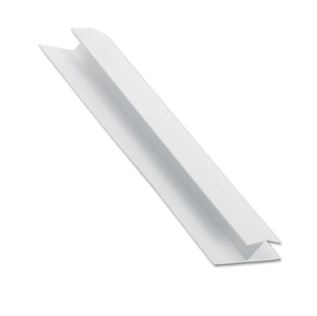 5m White UPVC Shiplap Cladding H Joint