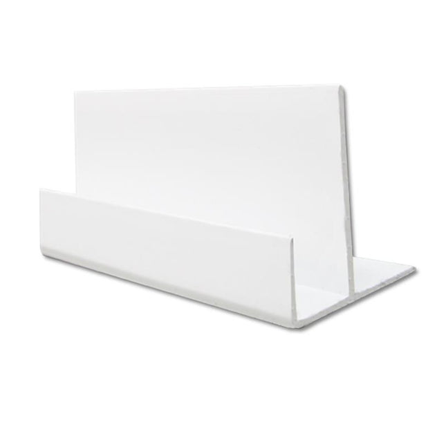 5m White Hidden UPVC Universal Starter Trim for Shiplap Cladding