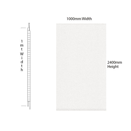 RothPanel White Gemstone 2.4mt x 1mt