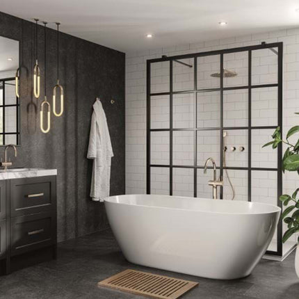 White Grey Multipanel Metro Tile