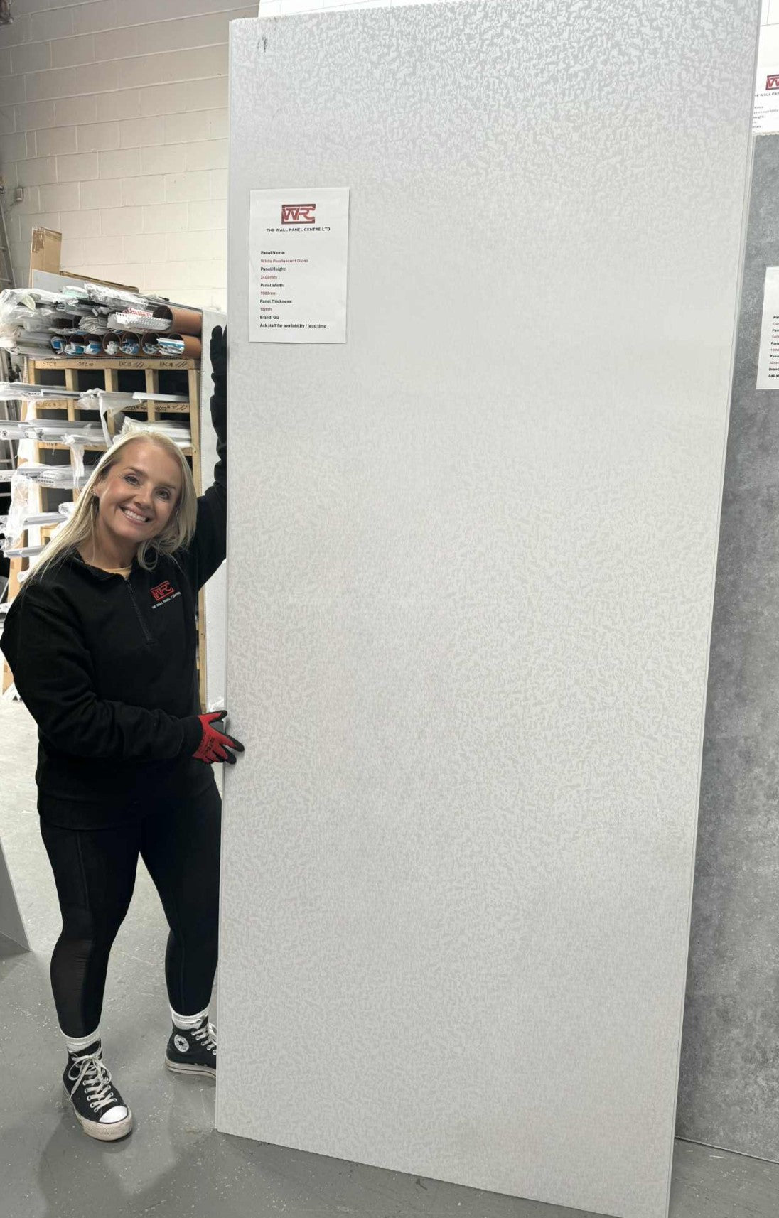 White Pearlescent Gloss Panel - Iridescent Bathroom Cladding – The Wall ...