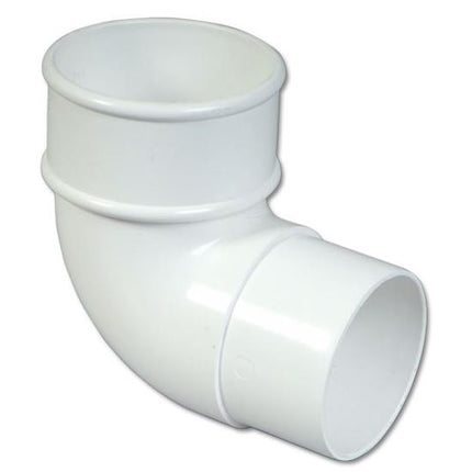 Floplast Round 92.5 Degree Pipe Bend - White