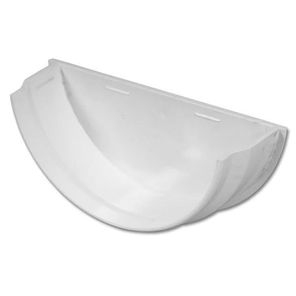 Floplast Round Internal Stop End - White