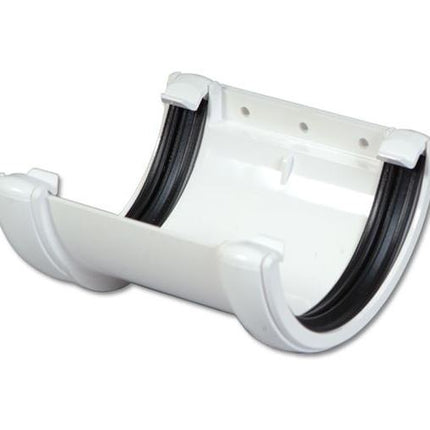 FloPlast 112mm Round Gutter Union Bracket - White