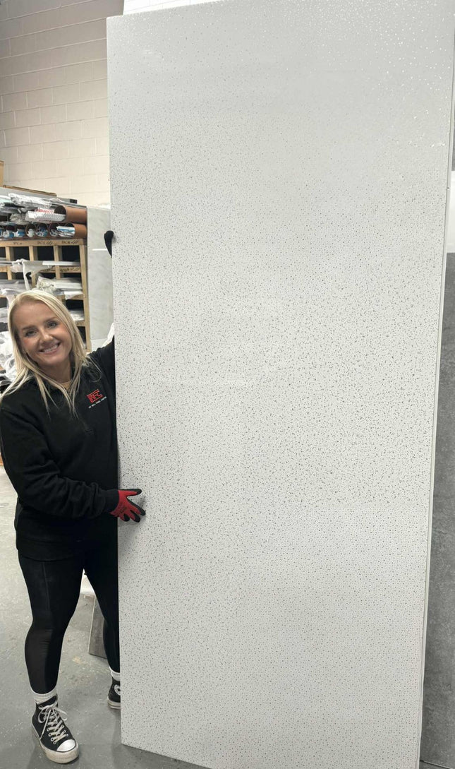 RothPanel Platinum White Sparkle 2.4mt x 1mt