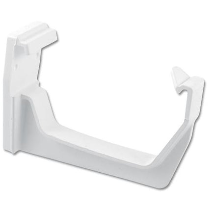 White FloPlast Square Gutter Fascia Bracket, Floplast brand on a white background