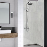 Arctic Marble Wet Wall Luxury Wall Panel for bathrooms and showers shown fitted in a shower area