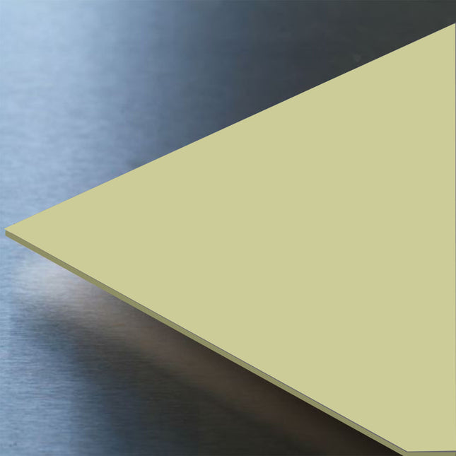 Avocado Green Hygienic Wall Cladding PVC Sheets available in two sizes, 2500mm and 3050mm.