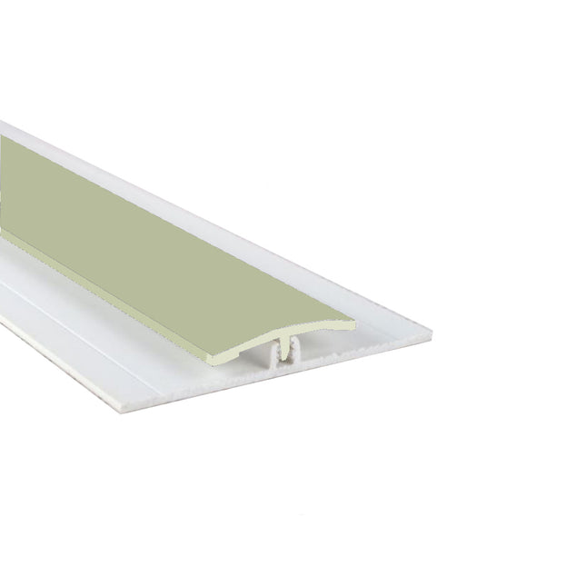 Avocado Green Straight Joint Trim available in two sizes, 2500mm and 3050mm perfect for hiding the join between hygienic wall cladding sheets.