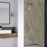 Byzantine Marble Wet Wall Luxury Wall Panel for bathrooms and showers shown fitted in a shower area