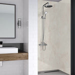 Caspian Marble Wet Wall Luxury Wall Panel for bathrooms and showers shown fitted in a shower area