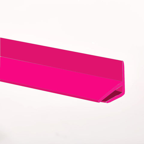 Gloss Pink External Corner joint available in two sizes, 2500mm and 3050mm for joining hygienic wall cladding sheets on a external corner.