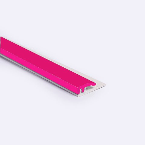 Gloss Pink Starter Trim available in two sizes, 2500mm and 3050mm designed to give a perfect start and finish to the areas covered by our hygienic wall cladding sheets. for starting or finishing Hygienic Wall Cladding sheets.