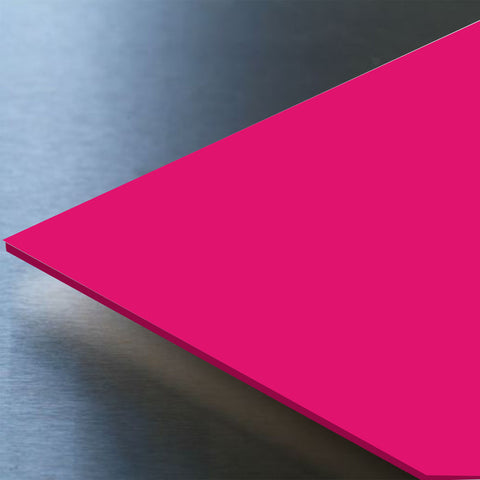 Gloss Pink Hygienic Wall Cladding PVC Sheets available in two sizes, 2500mm and 3050mm.