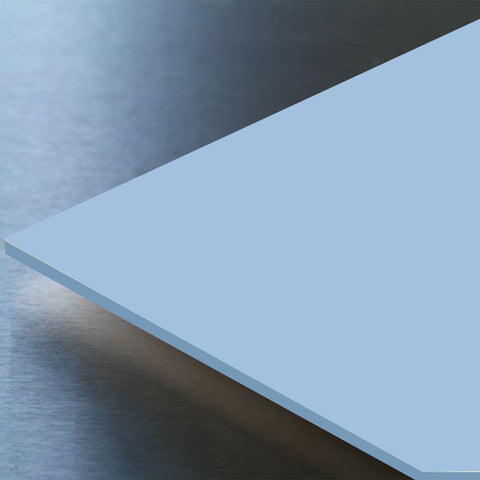 Gloss Blue Hygienic Wall Cladding PVC Sheets available in two sizes, 2500mm and 3050mm.