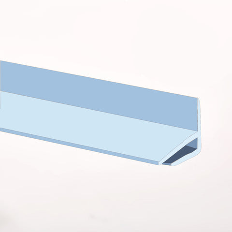 Gloss Blue External Corner joint available in two sizes, 2500mm and 3050mm for joining hygienic wall cladding sheets on a external corner.