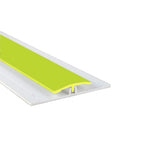 Gloss Lime Green Straight Joint Trim available in two sizes, 2500mm and 3050mm perfect for hiding the join between hygienic wall cladding sheets.