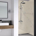 Med Marble Wet Wall Luxury Wall Panel for bathrooms and showers shown fitted in a shower area