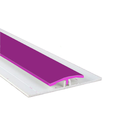 Gloss Purple Straight Joint Trim available in two sizes, 2500mm and 3050mm perfect for hiding the join between hygienic wall cladding sheets.