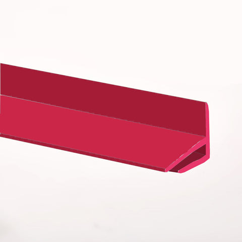 Gloss Red External Corner joint available in two sizes, 2500mm and 3050mm for joining hygienic wall cladding sheets on a external corner.