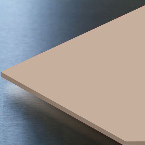 Pastel Sandstone Hygienic Wall Cladding PVC Sheets available in two sizes, 2500mm and 3050mm.