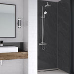 Sicilian Slate Natural Wet Wall Luxury Wall Panel for bathrooms and showers shown fitted in a shower area