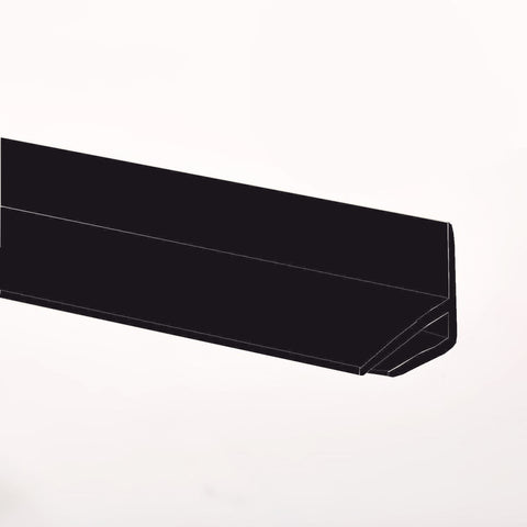 Gloss Black External Corner joint available in two sizes, 2500mm and 3050mm for joining hygienic wall cladding sheets on a external corner.