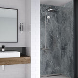 Welsh Slate Wet Wall Luxury Wall Panel for bathrooms and showers shown fitted in a shower area